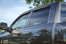 Load image into Gallery viewer, Rough Country Side Window Deflectors | Tape On Rain Guard | Ram 1500 (09-18) 2500 (10-24) 942924 - Installation View
