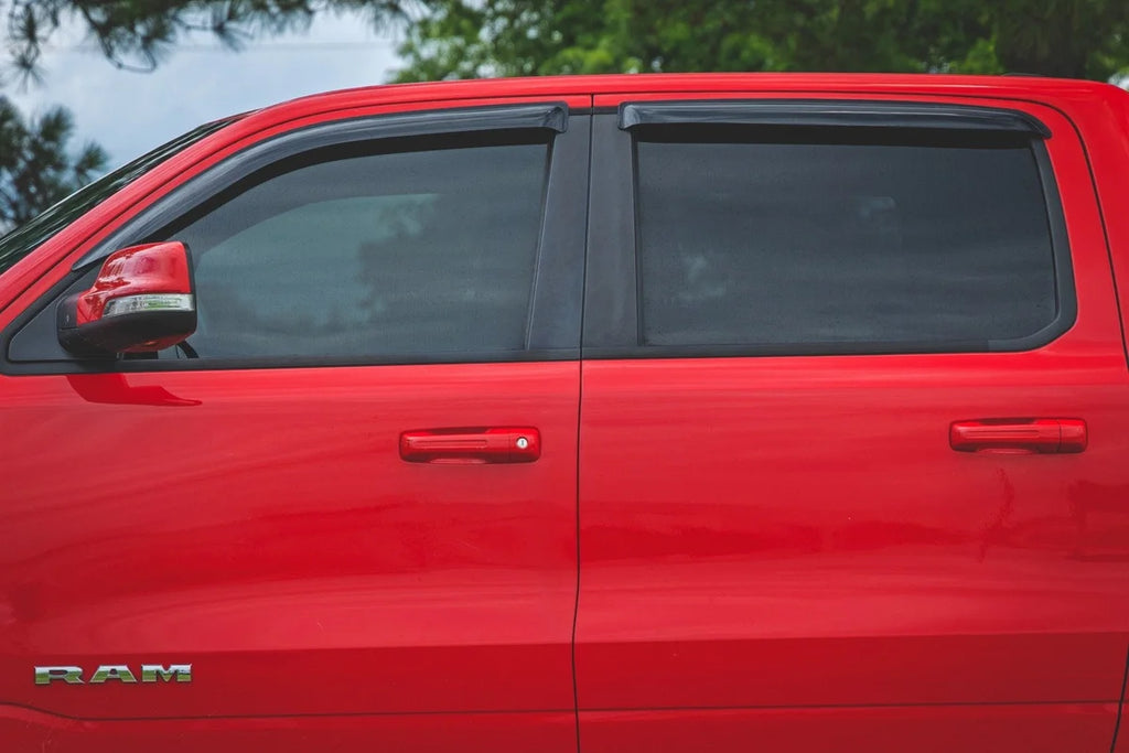Rough Country Side Window Deflectors | Tape On Rain Guard | Ram 1500 (19-26)/1500 TRX (21-24) 941924 - Installation View