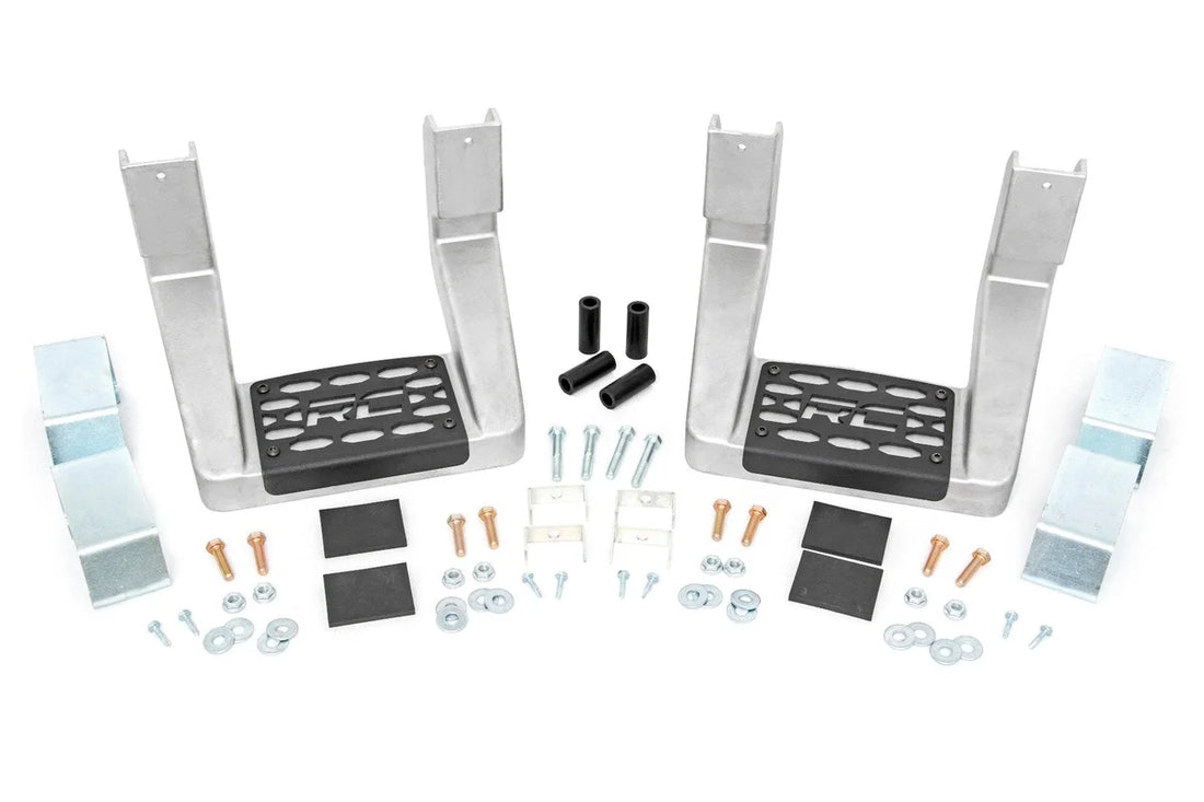 Rough Country Single Hoop Step | Universal | Alum | Pair | Multiple Makes & Models (Chevy/Ford/GMC/Ram) 117510 - Back View
