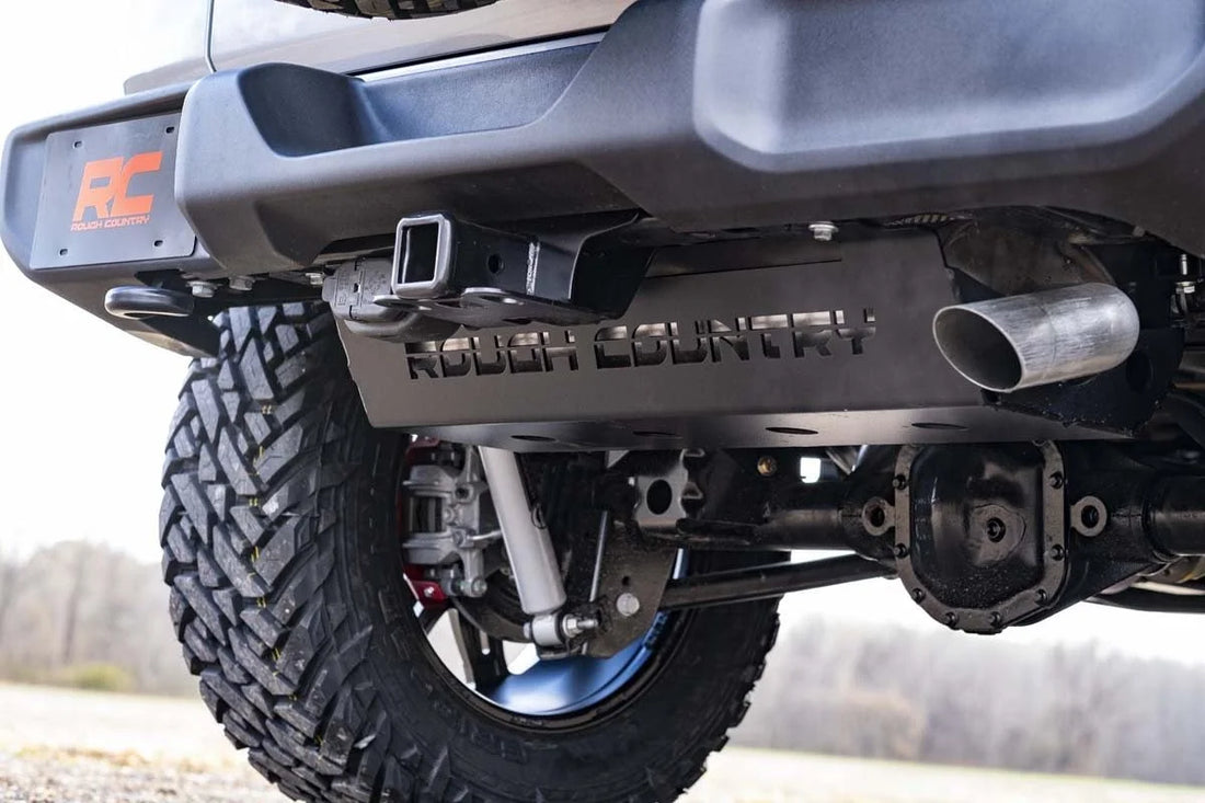 Rough Country Skid Plate | Muffler | Jeep Wrangler JL/Wrangler Unlimited 4WD (2018-2024) 10599 - Additional View 6
