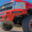 Load image into Gallery viewer, Rough Country Skid Plate | Prerunner Bumper | Chevy Silverado 2500 HD 2WD/4WD (2007-2014) 10800 - Installation View