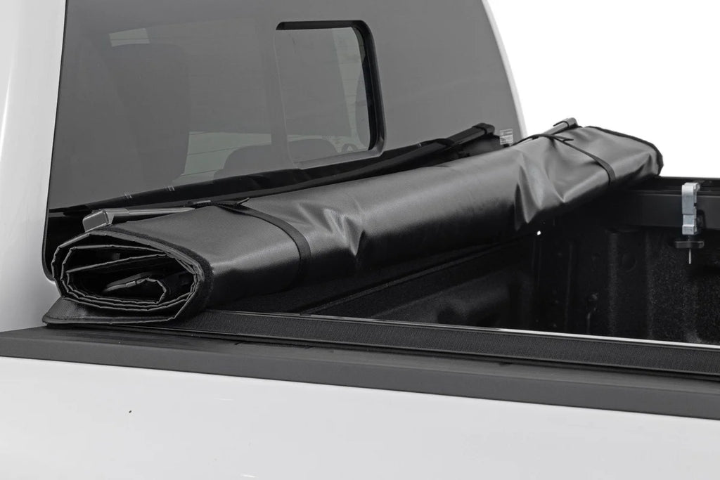 Rough Country Soft Roll Up Bed Cover | 5' Bed | Ford Ranger 2WD/4WD (2024-2026) - Back View