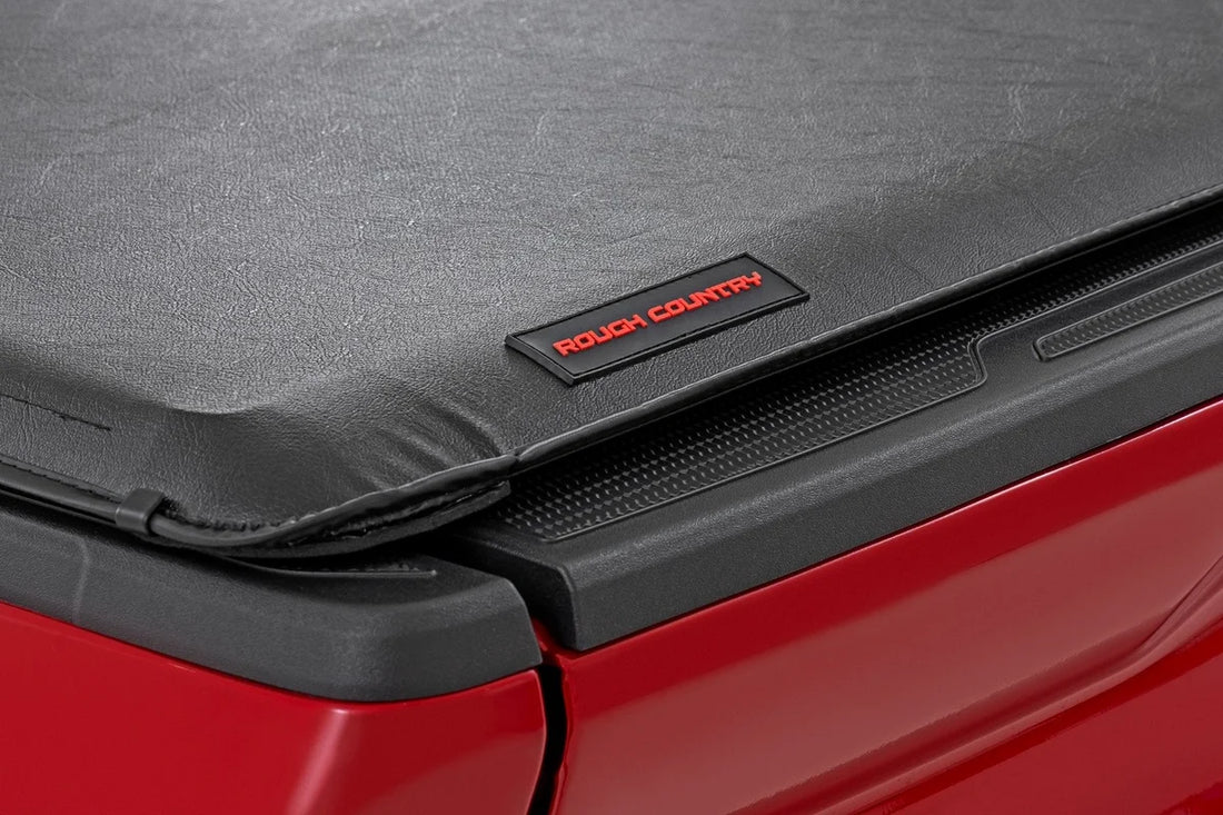 Rough Country Soft Roll Up Bed Cover | 5' Bed | Toyota Tacoma 2WD/4WD (2024-2026) - Installation View