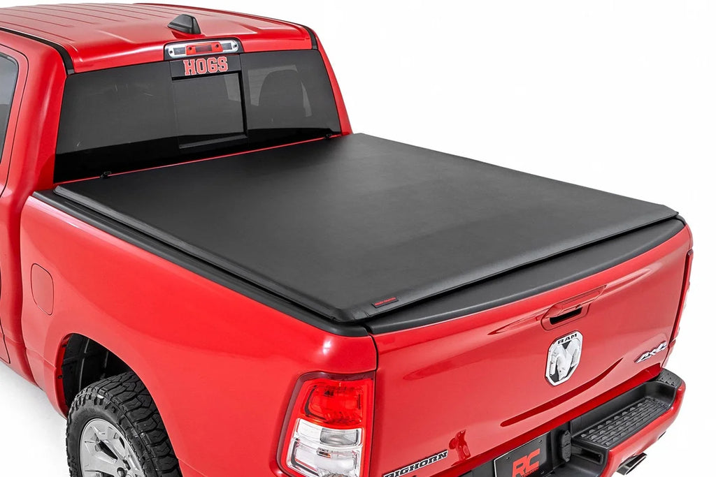 Rough Country Soft Roll Up Bed Cover | 5'7" Bed | No Rambox | Ram 1500 (19-25)/1500 TRX (21-24) 42320550 - Main Product View
