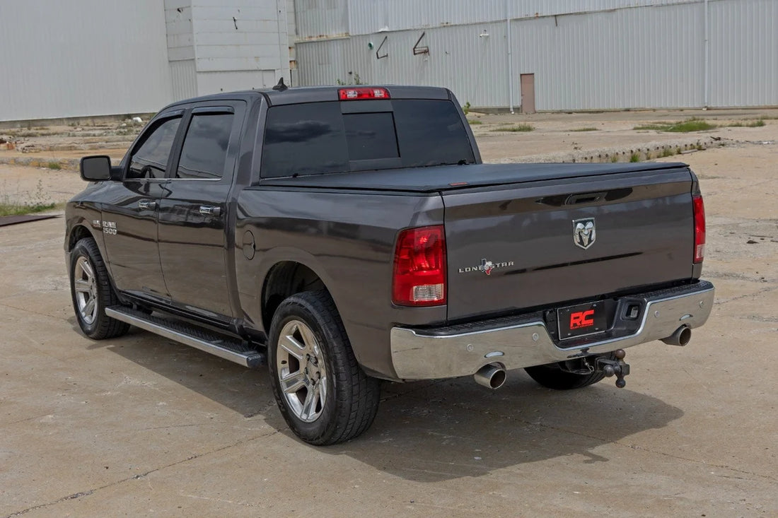 Rough Country Soft Roll Up Bed Cover | 5'7" Bed | Ram 1500 (09-18)/2500 (11-26) - Additional View 5