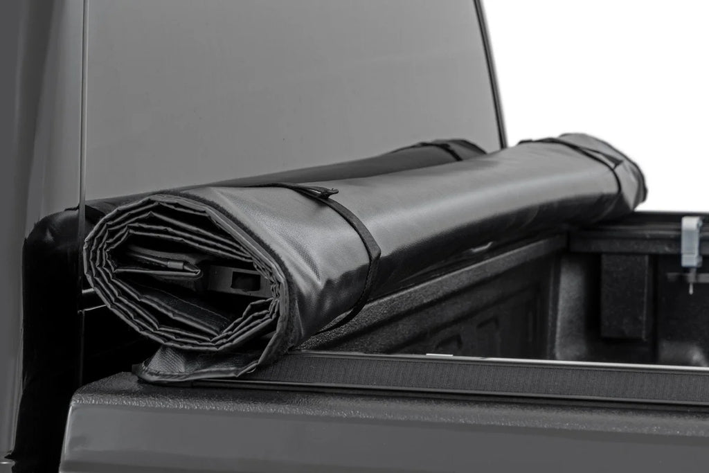 Rough Country Soft Roll Up Bed Cover | 6'7" Bed | Chevy/GMC 1500 (00-06 & Classic) - Additional View 6