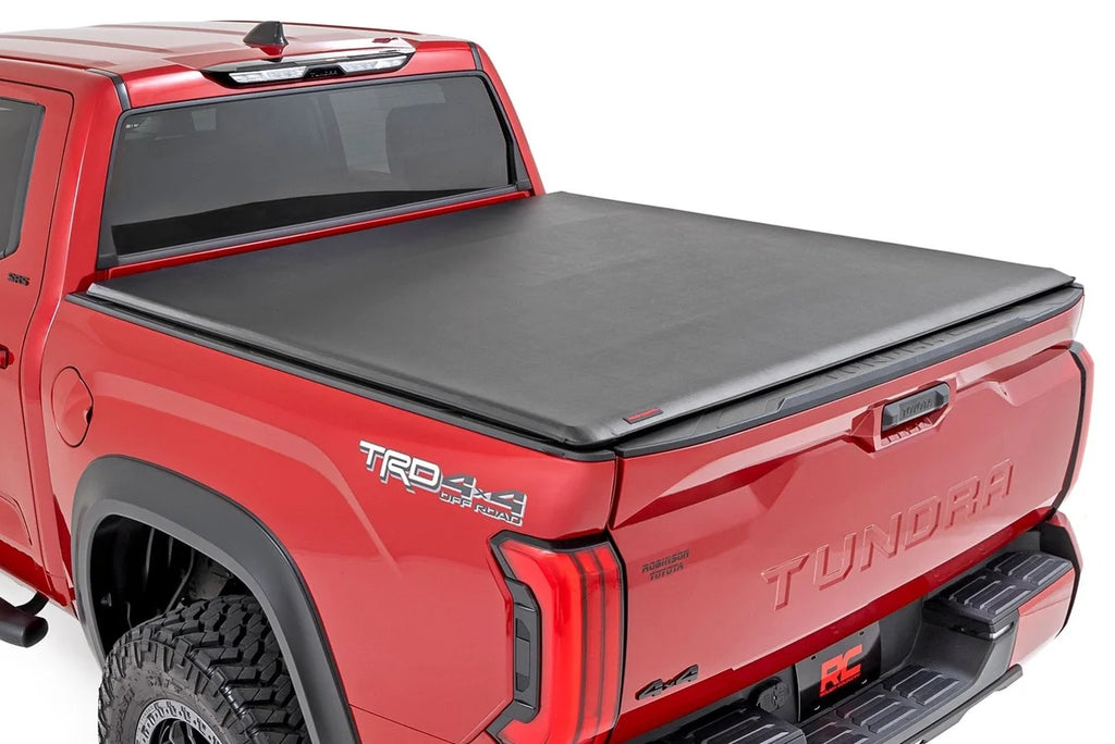 Rough Country Soft Roll Up Bed Cover | 6'7" Bed | Toyota Tundra 2WD/4WD (2022-2026) - Main Product View