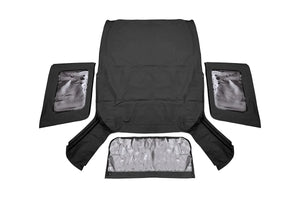 Rough Country Soft Top | Replacement | Black | 2 Door | Jeep Wrangler JK 4WD (2007-2009) RC85240.35 - Top View