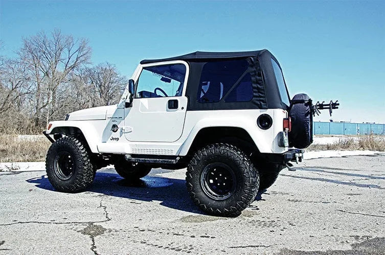 Rough Country Soft Top | Replacement | Black | Full Doors | Jeep Wrangler TJ 4WD (97-06) RC85020.35 - Top View