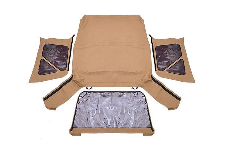 Rough Country Soft Top | Replacement | Spice | Full Doors | Jeep Wrangler TJ 4WD (97-06) RC85020.70 - Top View