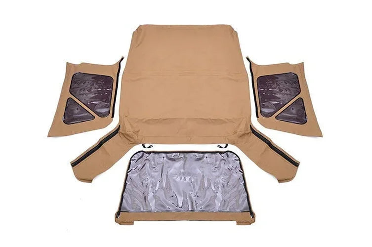 Rough Country Soft Top | Replacement | Spice | Full Doors | Jeep Wrangler TJ 4WD (97-06) RC85020.70 - Top View
