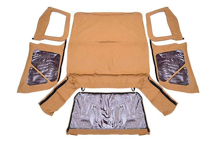 Rough Country Soft Top | Replacement | Spice | Half Doors | Jeep Wrangler TJ 4WD (97-06) RC85350.70 - Top View