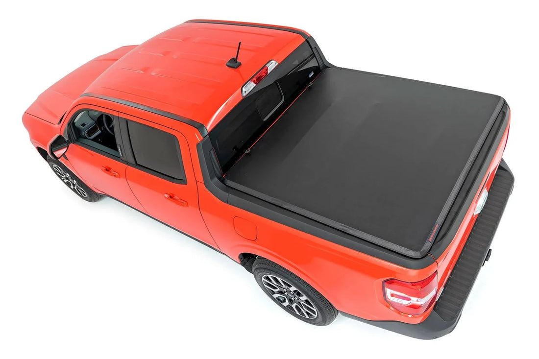 Rough Country Soft Tri-Fold Bed Cover | 4'6" Bed | Ford Maverick 2WD/4WD (2022-2026) - Side View
