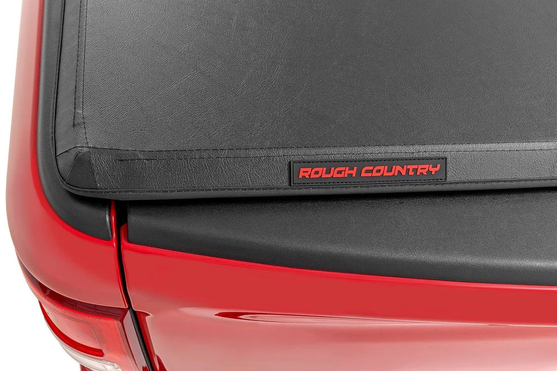 Rough Country Soft Tri-Fold Bed Cover | 4'6" Bed | Ford Maverick 2WD/4WD (2022-2026) - Installation View