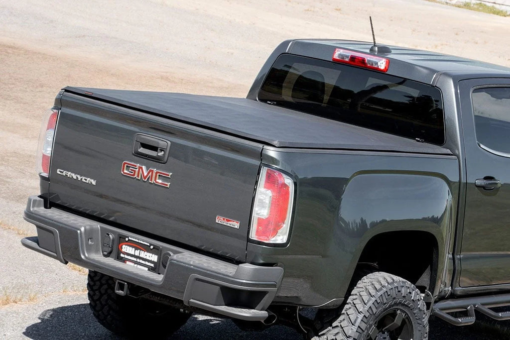 Rough Country Soft Tri-Fold Bed Cover | 5' Bed | Chevy/GMC Canyon/Colorado 2WD/4WD (15-22) - Main Product View