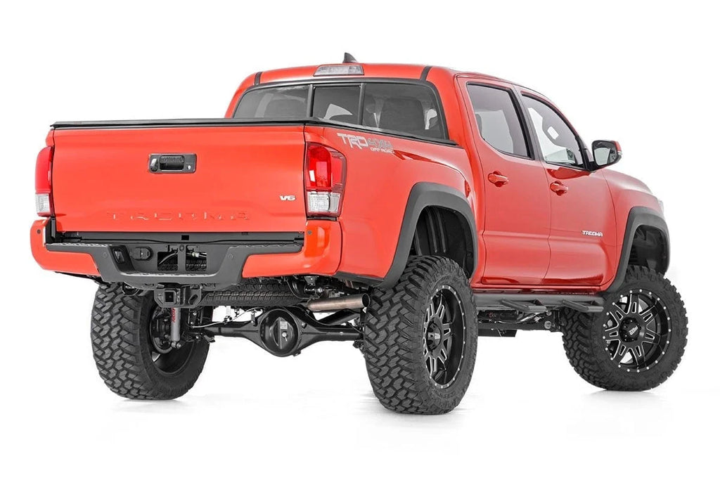 Rough Country Soft Tri-Fold Bed Cover | 5' Bed | Dbl Cab | Toyota Tacoma 2WD/4WD (16-26) - Side View
