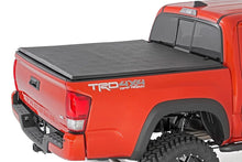 Load image into Gallery viewer, Rough Country Soft Tri-Fold Bed Cover | 5' Bed | Dbl Cab | Toyota Tacoma 2WD/4WD (16-26) - Back View