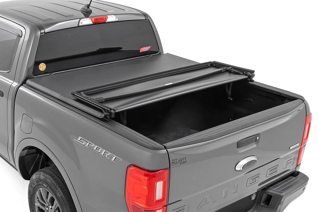 Rough Country Soft Tri-Fold Bed Cover | 5' Bed | Ford Ranger 2WD/4WD (2019-2023) - Main Product View