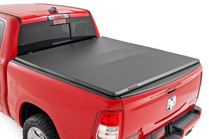 Rough Country Soft Tri-Fold Bed Cover | 6'4" Bed | Ram 1500 (19-25)/1500 TRX (21-24) 41309650 - Main Product View