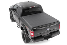 Load image into Gallery viewer, Rough Country Soft Tri-Fold Bed Cover | 6'7" Bed | Ford F-150 (21-25)/F-150 Lightning (22-25) - Side View