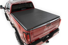 Load image into Gallery viewer, Rough Country Soft Tri-Fold Bed Cover | 6'9" Bed | Chevy/GMC 2500HD/3500HD (20-26) - Side View