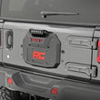 Load image into Gallery viewer, Rough Country Spare Tire Carrier Delete | 8 Inch BLK Ser LED | Jeep Wrangler JL (18-24) 10584 - Side View
