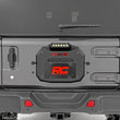 Load image into Gallery viewer, Rough Country Spare Tire Carrier Delete | 8 Inch BLK Ser LED | Jeep Wrangler JL (18-24) 10584 - Detail View