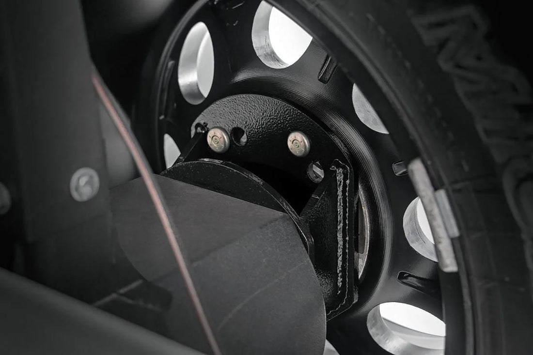 Rough Country Spare Tire Carrier Spcr | Jeep Wrangler JK/Wrangler TJ/Wrangler Unlimited 1053 - Installation View