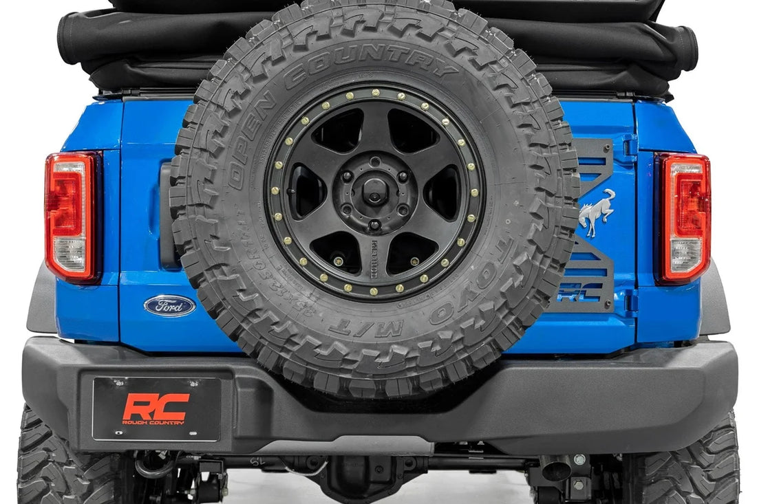 Rough Country Spare Tire Relocation | Tailgate Reinforcement | Ford Bronco 4WD (2021-2024) 51055 - Installation View