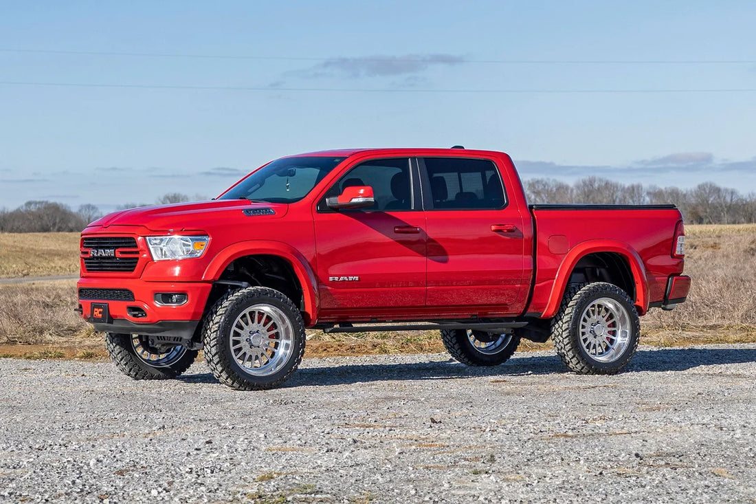 Rough Country Sport Fender Flares | PPX Patriot Blue | Ram 1500 2WD/4WD (2019-2024) S-D10914-PPX - Installation View