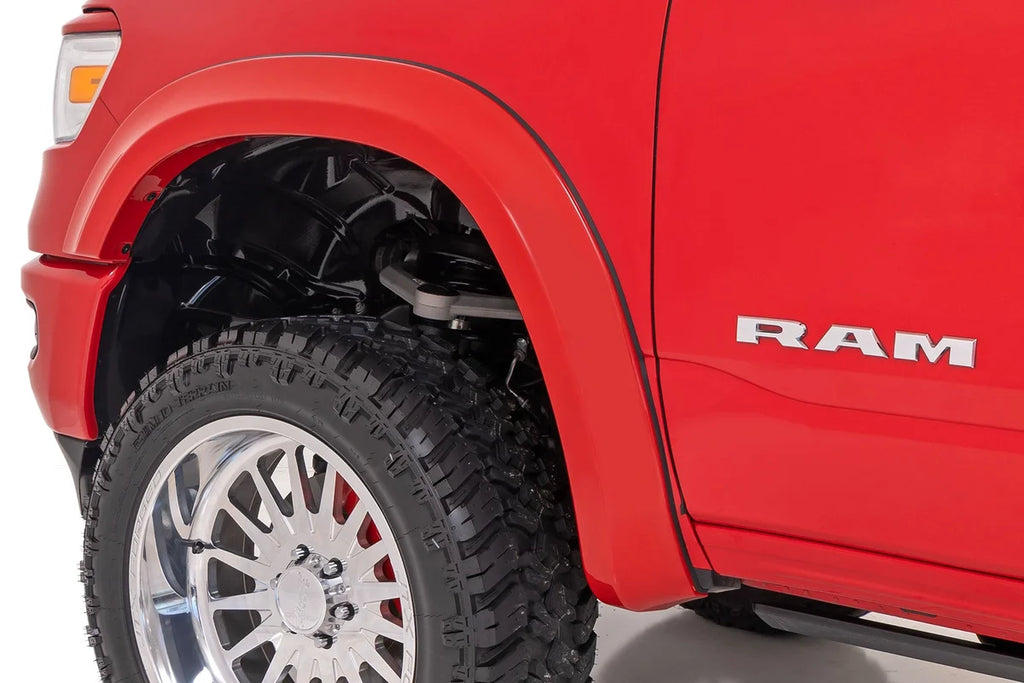 Rough Country Sport Fender Flares | PS2 Bright Silver Metallic | Ram 1500 2WD/4WD (19-24) S-D10914-PS2 - Installation View