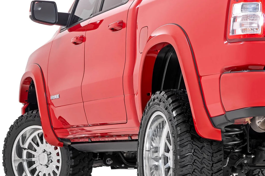 Rough Country Sport Fender Flares | PSC Billet Silver | Ram 1500 2WD/4WD (2019-2024) S-D10914-PSC - Installation View