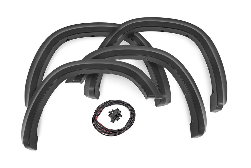 Rough Country Sport Fender Flares | PXJ Diamond Black | Ram 1500 2WD/4WD (2019-2024) S-D10914-PXJ - Main Product View