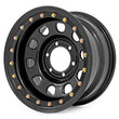 Load image into Gallery viewer, Rough Country Steel Simulated Bead Lock Wheel | Black | 15x10 | 5x4.5 | 3.30 Bore | -39 - Main Product View