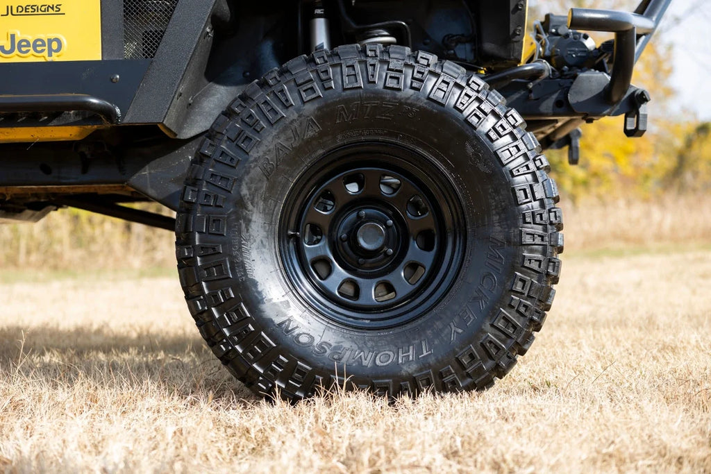 Rough Country Steel Wheel | Black | 15x8 | 5x5 | 3.30 Bore | -19 RC51-5873 - Installation View