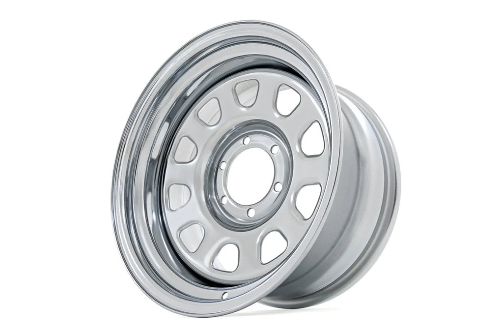 Rough Country Steel Wheel | Chrome | 16x8 | 6x5.5 | 4.25 Bore | -12 RC51-6883C - Side View