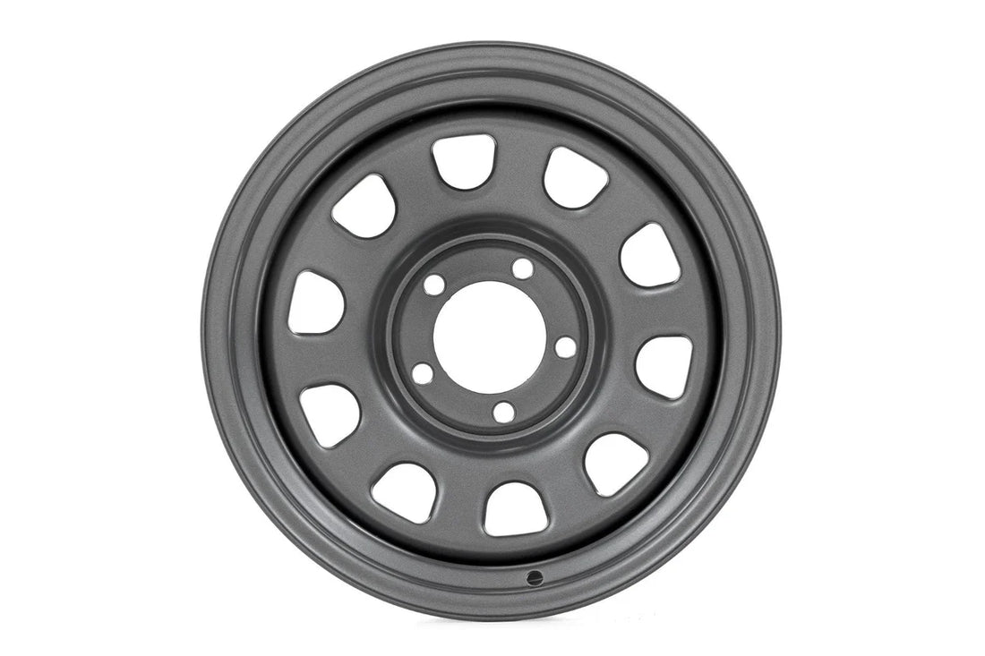 Rough Country Steel Wheel | Gray | 15x10 | 5x4.5 | 3.30 Bore | -39 - Side View