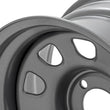 Load image into Gallery viewer, Rough Country Steel Wheel | Gray | 15x10 | 5x4.5 | 3.30 Bore | -39 - Back View