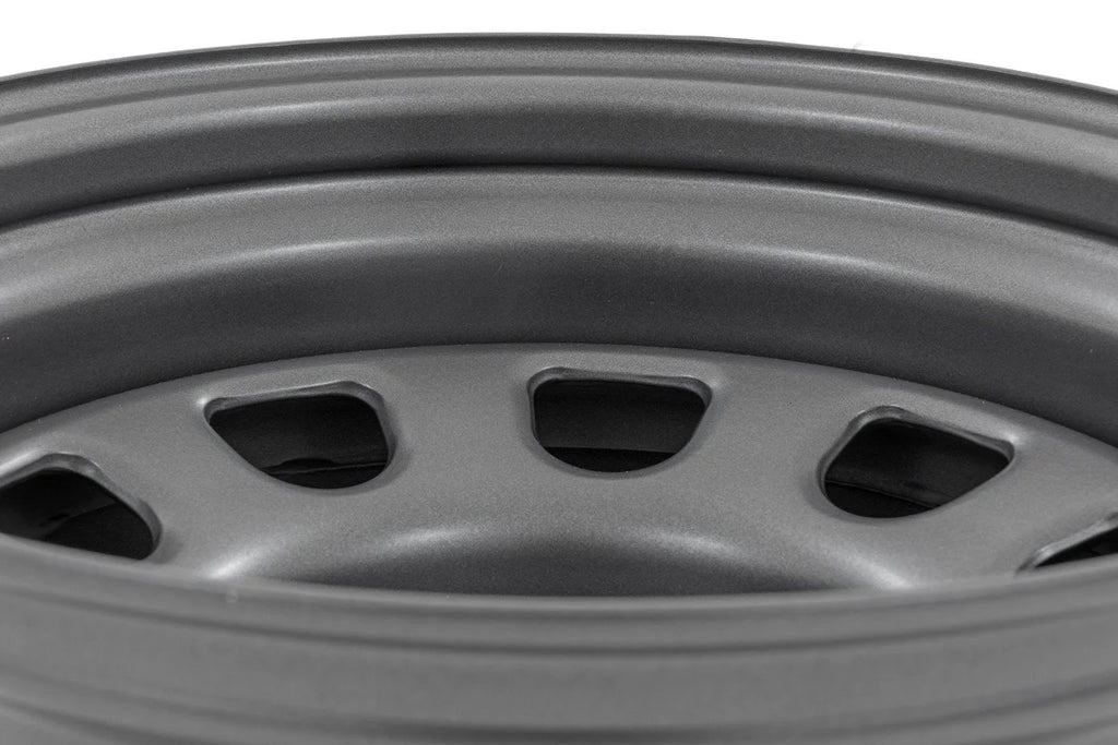 Rough Country Steel Wheel | Gray | 17x9 | 5x5 | 3.30 Bore | -12 - Installation View
