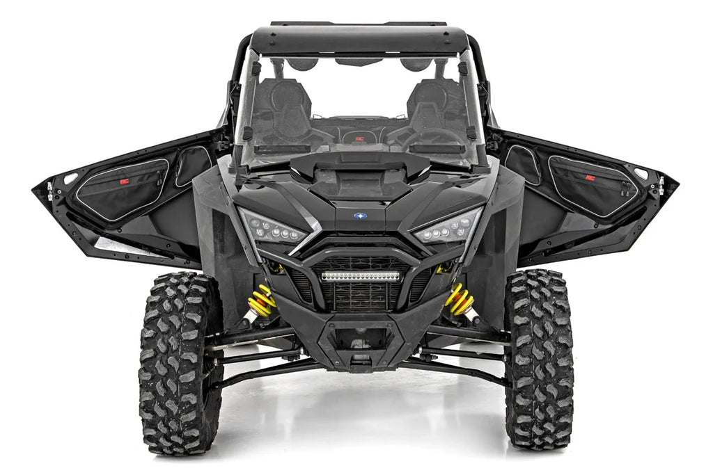 Rough Country Storage Bags | Front Door | Polaris RZR PRO 93070 - Side View