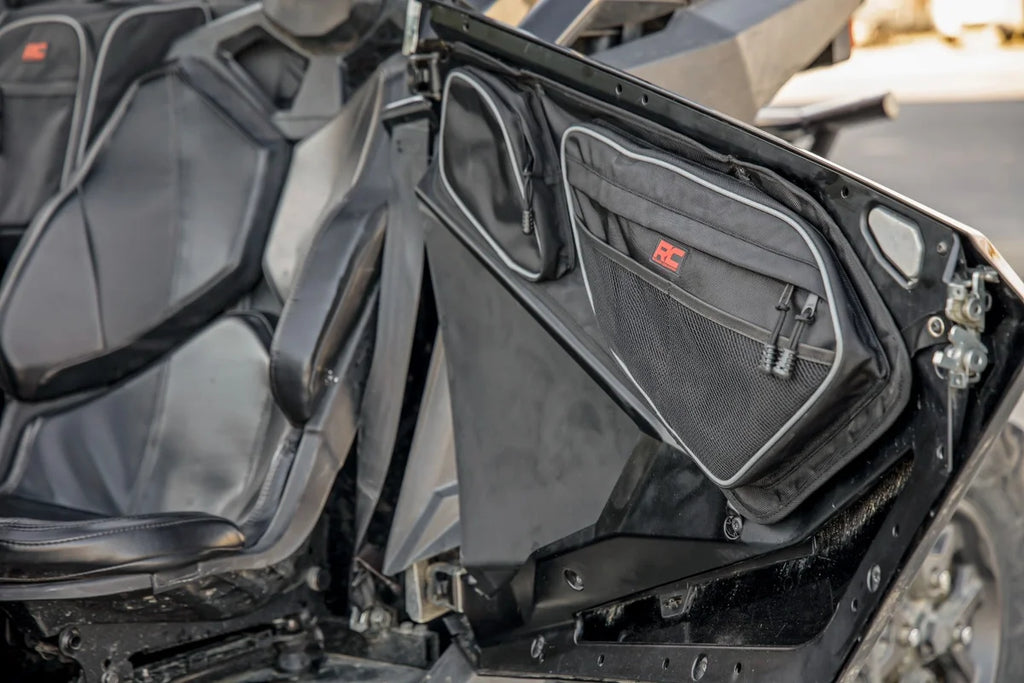 Rough Country Storage Bags | Front Door | Polaris RZR PRO 93070 - Installation View