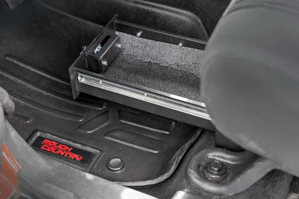 Rough Country Storage Box | Under Seat | Jeep Wrangler JK (07-10)/Wrangler Unlimited (07-18) 99035 - Side View