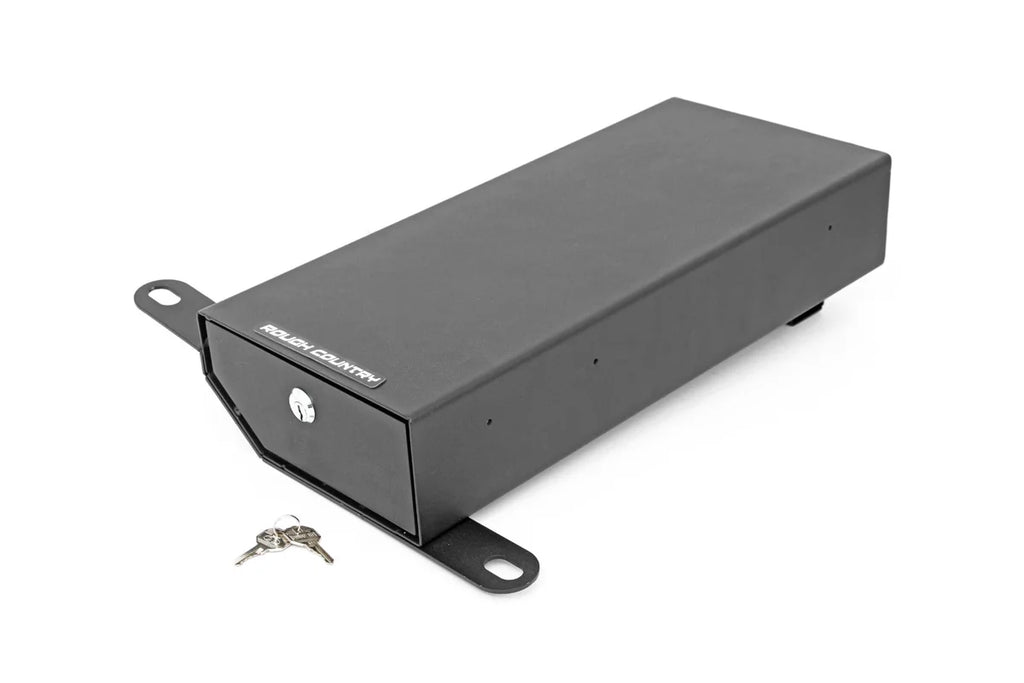 Rough Country Storage Box | Under Seat | Jeep Wrangler JK (07-10)/Wrangler Unlimited (07-18) 99035 - Underside View
