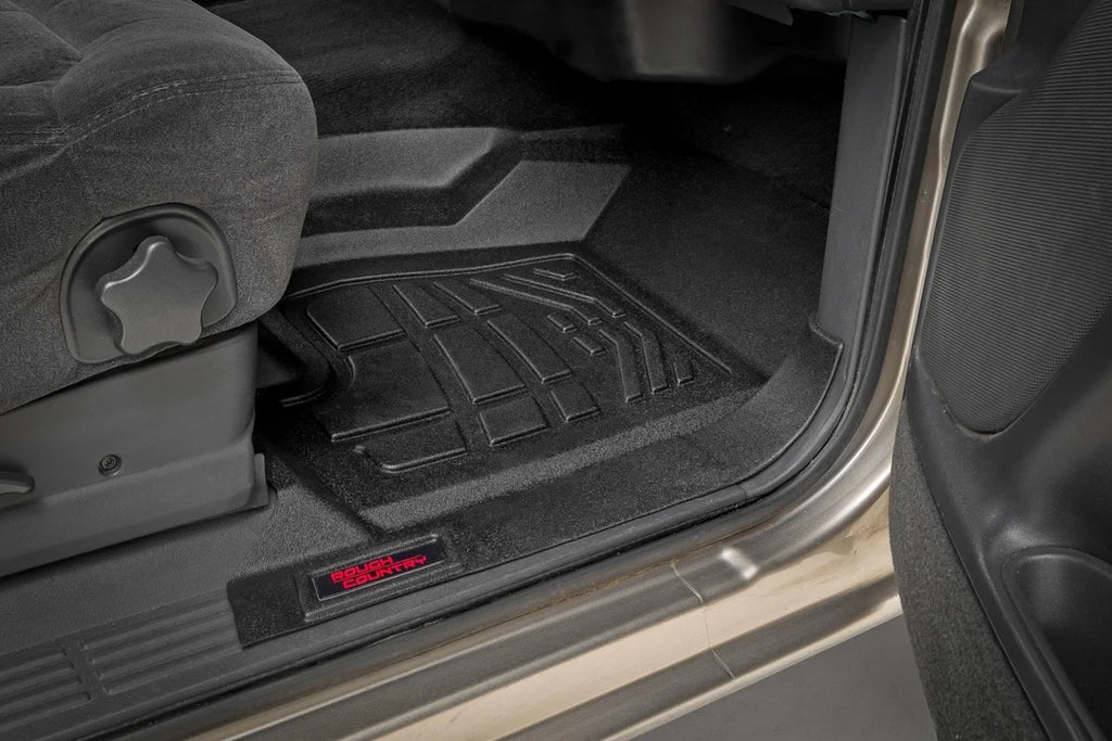 Rough Country Sure-Fit Floor Mats | Front | Chevy/GMC 1500 (99-06 & Classic) - Back View