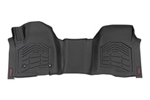 Load image into Gallery viewer, Rough Country Sure-Fit Floor Mats | Front Over Hump | Crew | Chevy/GMC 1500/2500HD/3500HD (19-26 &amp; Classic) - Front View