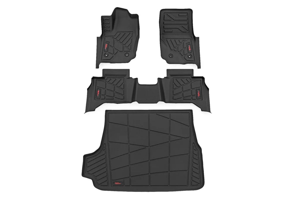Rough Country Sure-Fit Floor Mats | Front & Rear & Cargo Mat | Toyota 4Runner (25-26) - Main Product View