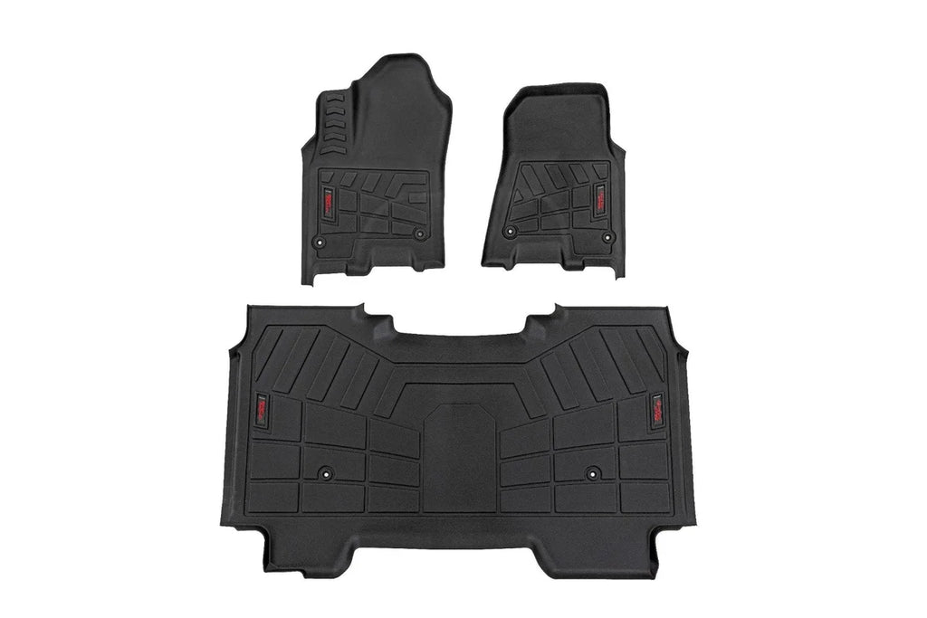 Rough Country Sure-Fit Floor Mats | Front & Rear | Crew | Ram 1500 2WD/4WD (2025-2026) - Fitment View