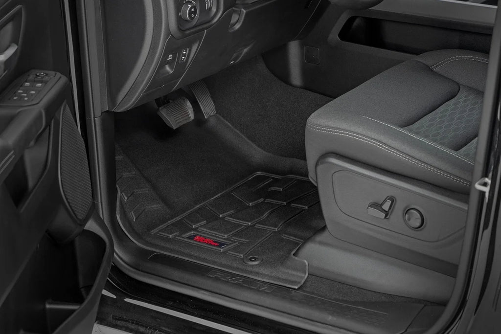 Rough Country Sure-Fit Floor Mats | Front & Rear | Crew | Ram 1500 2WD/4WD (2025-2026) - Side View