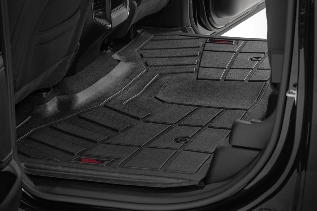 Rough Country Sure-Fit Floor Mats | Front & Rear | Crew | Ram 1500 2WD/4WD (2025-2026) - Back View