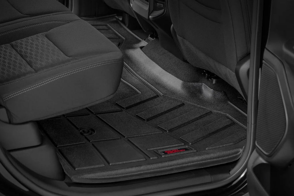 Rough Country Sure-Fit Floor Mats | Front & Rear | Crew | Ram 1500 2WD/4WD (2025-2026) - Installation View